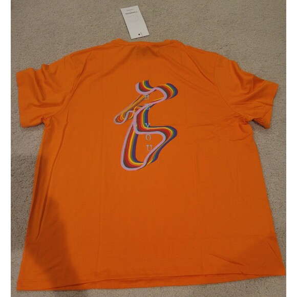 NWT Curations x Ty Mayberry Pride LGBTQ+ Graphic T-shirt Unisex Size XXL Orange - Picture 2 of 8